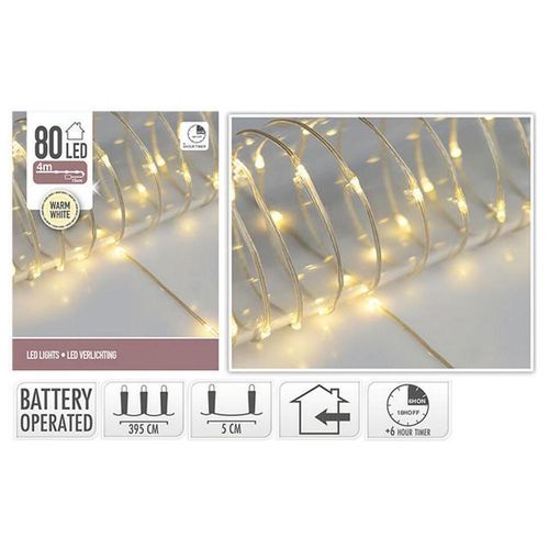 cumpără Ghirlandă Promstore 49277 Огни новогодние Нить мягкая 80microLED т-бел 4m, 3xAA în Chișinău 