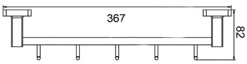 купить Вешалка для ванной Frud Cuier haine simplu R15015-5 в Кишинёве 
