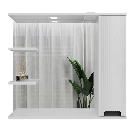 cumpără Oglindă baie Bayro Positano 1000x750 правый, белый мат în Chișinău 