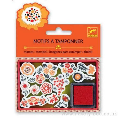 купить Flowers Mini Craft Packs - Small Stamps by Djeco в Кишинёве 