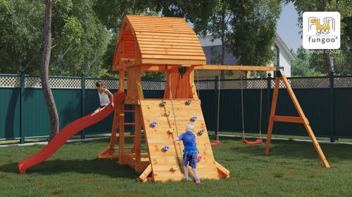 cumpără Teren de joacă Fungoo GIANT MOVE RED teak painted în Chișinău 