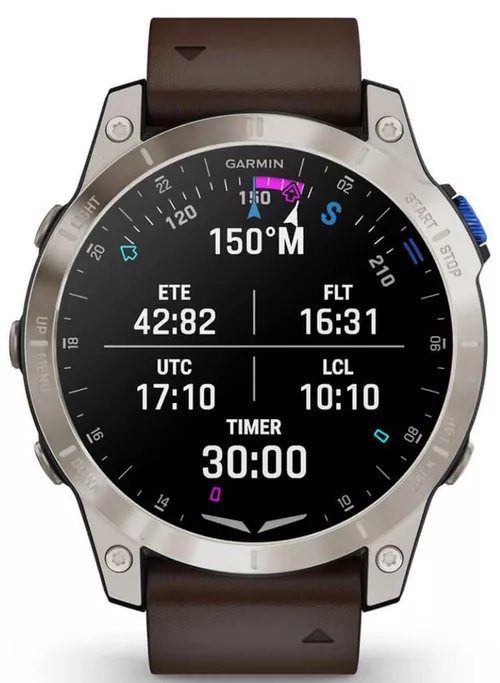 купить Смарт часы Garmin D2™ Mach 1, Aviator Smartwatch with Oxford Brown Leather Band (010-02582-55) в Кишинёве 