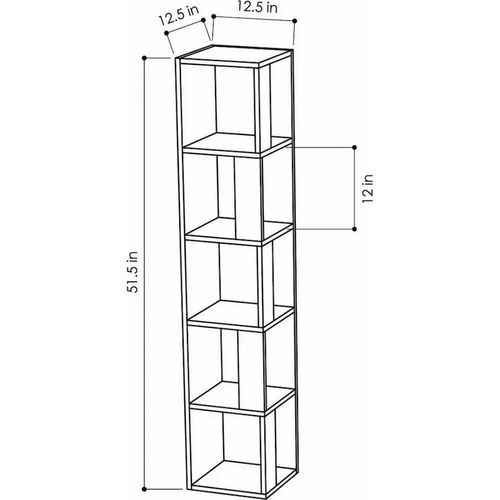 cumpără Raft de birou Trendy Pian, alb 34x161x34cm, raft de carti în Chișinău 