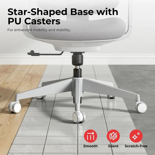 купить Офисное кресло Lumi LV-CH10-26, Grey в Кишинёве 