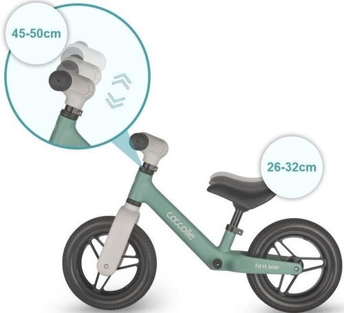 купить Велосипед Coccolle First Way Green+Beige, bicicletă fără pedale в Кишинёве 