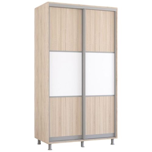 купить Шкаф Mobildor-Lux Aron-S 1.0m-1.8m uși glisante din PAL orizontal (120x60x200H cm) Sonoma в Кишинёве 