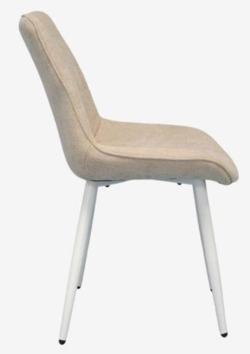 купить Комплект стол и стулья Evelin di Costacurta стол DT-432-1R Wh + 4 стула YTC-055Wh Light beige в Кишинёве 