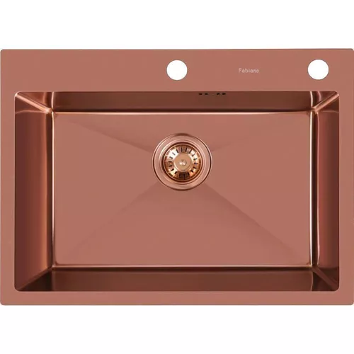 купить Мойка кухонная Fabiano 60x45 Bronze+baterie+dozator в Кишинёве 