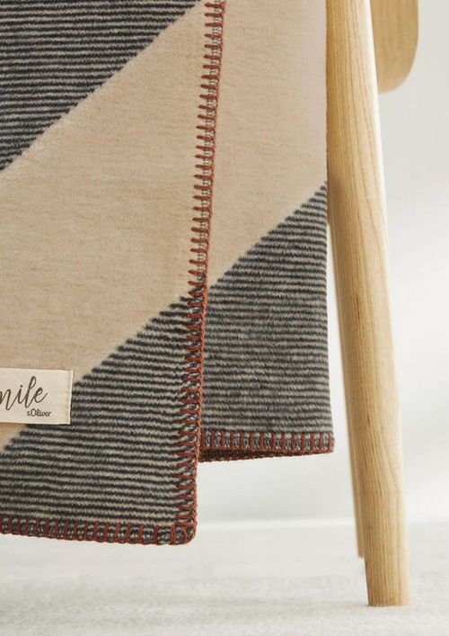 cumpără Textile de casă s.Oliver 2596/380 Jacquard Decke White/grey în Chișinău 