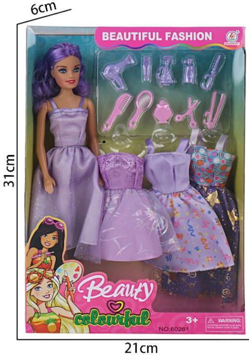 cumpără Păpușă Essa 60261HWT-3 Set de joc Păpușă cu ținute în Chișinău 