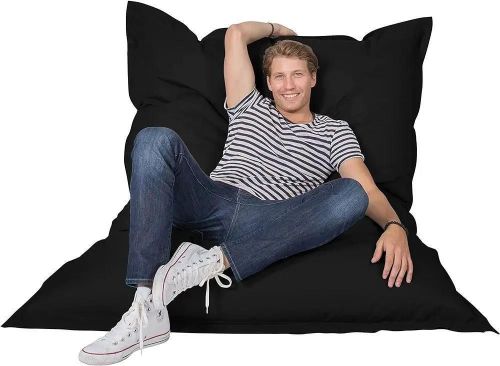 купить Кресло-мешок BeanBag BM6184, Подушка, XXL, из Оксфорда 600D, черный в Кишинёве 