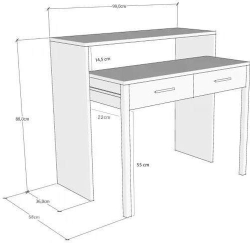 купить Офисный стол Trendy Biroul meu 99x88x66cm в Кишинёве 