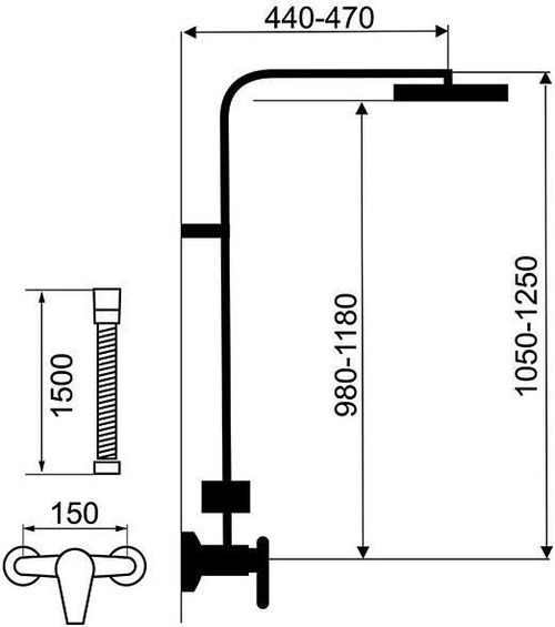 cumpără Panou de duș Ferro EDGE SET069/36.0 în Chișinău 