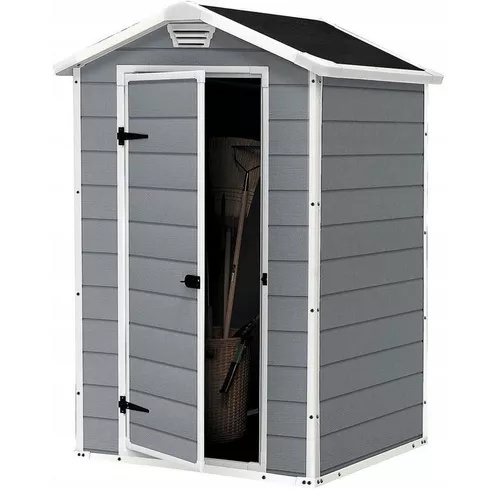 купить Садовый сарай Keter 57720 Manor 4x3, 129x103x196cm, gri/alb в Кишинёве 