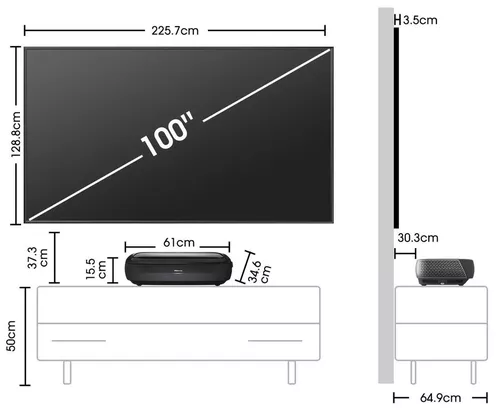 cumpără Proiector Hisense 100L9HD în Chișinău 