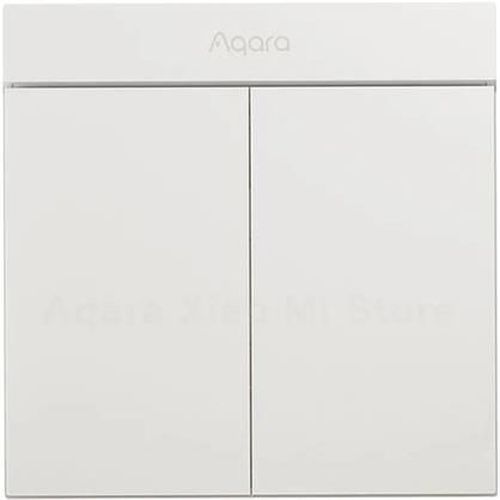 cumpără Întrerupător electric Aqara by Xiaomi ZNQBKG25LM White H1M - 2 клавиши (c нулём) квадратный подрозетник în Chișinău 