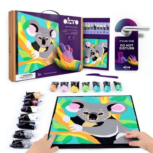 cumpără Set de creație Okto 20028 Pictură pe numere 3D cu plastilină ușoară 29x29сm, Koala în Chișinău 