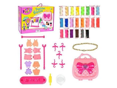 купить Набор для творчества Strateg 57151 Set de modelat Мистер тесто Fashion Stylist, 32buc в Кишинёве 
