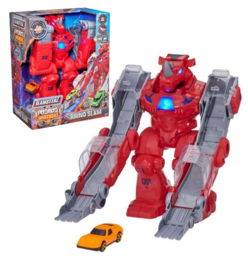 cumpără Mașină HTI 1407004 Robot rinocer cu pistă, lumină și sunet Teamsterz în Chișinău 