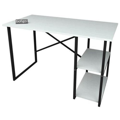 cumpără Masă de birou Nex Home 2 compartimente, metal 120x60 cm, Alb (20-02-01) în Chișinău 