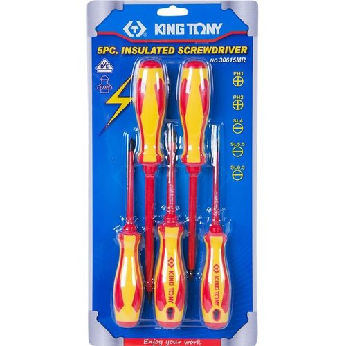 купить Отвёртка King Tony 30615MR отвертки, изолированые (шлицевые и крестовые) 5 пр. в Кишинёве 