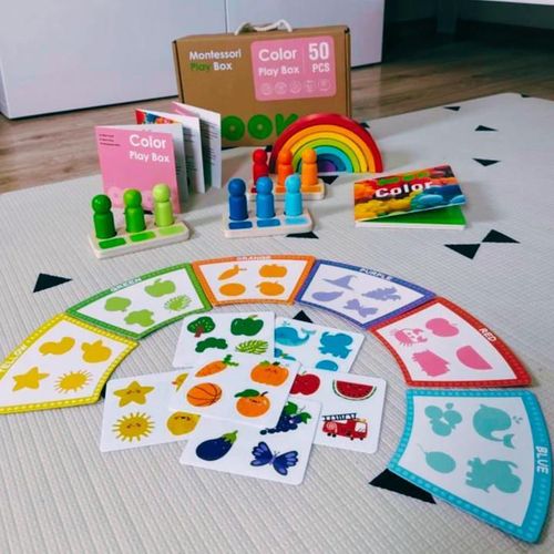 купить Головоломка Tooky Toy (55015) Развивающий набор игрушек «Цвета» BCTJ689 в Кишинёве 