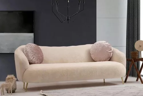 купить Диван Trendy Istiridye Bej, 90x80x215cm (3 locuri) в Кишинёве 