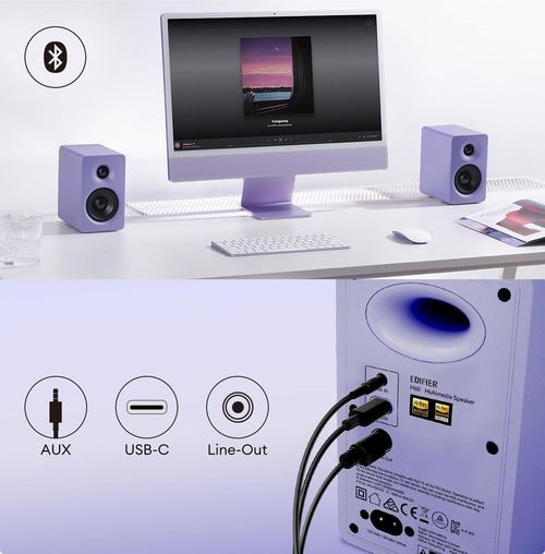 купить Колонки мультимедийные для ПК Edifier M60 Purple в Кишинёве 