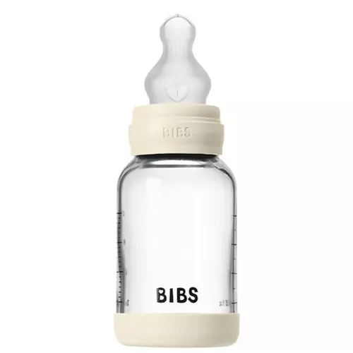 купить Поильник BIBS 50191216 Biberon din sticla anticolici Ivory cu tetina din silicon 0+ luni, 120ml в Кишинёве 