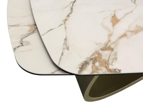 cumpără Masă Deco Rino 180/260x100xH76 White (KL-188) + Black Legs în Chișinău 