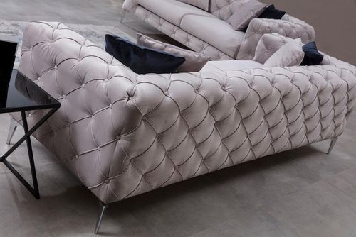 купить Диван Trendy Como Gri deschis, 90x73x197cm (2 locuri) в Кишинёве 