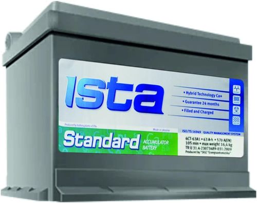 купить Автомобильный аккумулятор Ista Standart 74AH A680 (276*175*190) в Кишинёве 