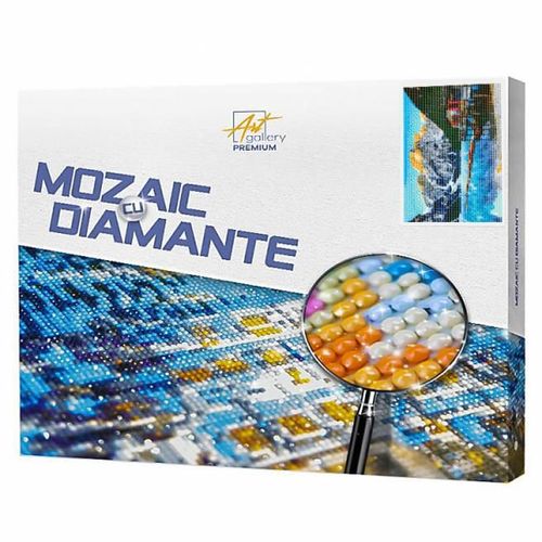 купить Картина по номерам Art Gallery GA76695 Mozaic cu diamante 40x50cm Lacul azuriu in munti в Кишинёве 