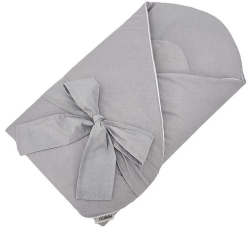 cumpără Lenjerie de pat pentru copii Feedo 207214 Plic pentru infasat cu fundita Light Grey, 75x75 cm în Chișinău 