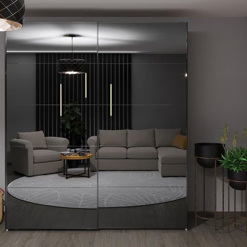 купить Шкаф Bayro Top line Napoli 2000x2300x580 белый, купе (604799) в Кишинёве 