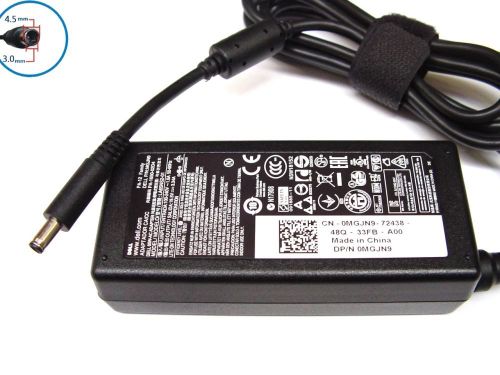 купить AC Adapter Charger For Dell 19.5V-3.34A (65W) Round DC Jack 4,5*3,0mm w/pin inside Original в Кишинёве 