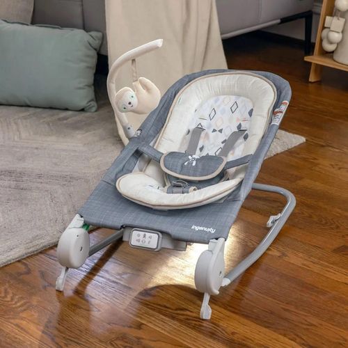 cumpără Leagăn pentru bebeluși Bright Starts 16853 Ingenuity Happy Belly Rock-to-Bounce Parker (cu masaj) în Chișinău 