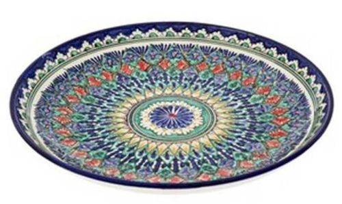 cumpără Farfurie Rishtan Ceramic Lyagan Mehrob 32cm, pictata manual, ceramica în Chișinău 