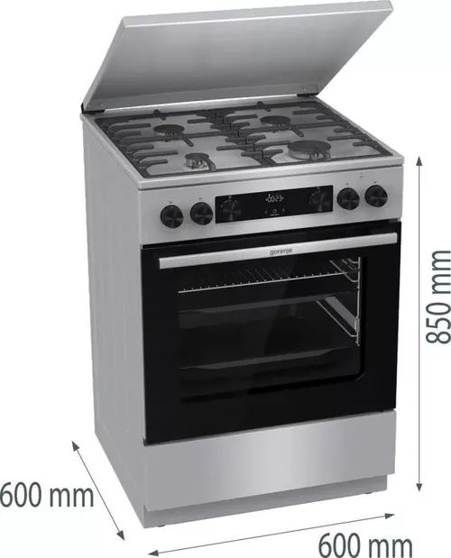 купить Плита кухонная Gorenje GKS6C71XF в Кишинёве 