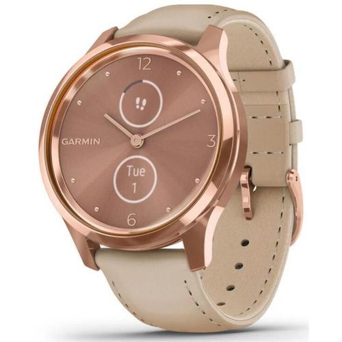 cumpără Fitness-tracker Garmin Vivomove Luxe Rose Gold-Beige Leather (010-02241-21) în Chișinău 