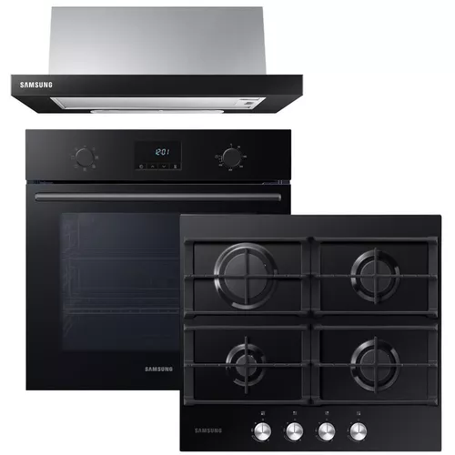 купить Духовой шкаф, варочная панель и вытяжка Samsung NV68A1110RB/WT + NA64H3000AK/WT + NK24M1030IB/UR в Кишинёве 