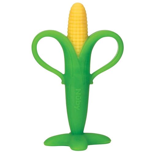 cumpără Iinel dentiție Nuby ID6867 Прорезыватель силиконовый Кукуруза (3мес+) în Chișinău 