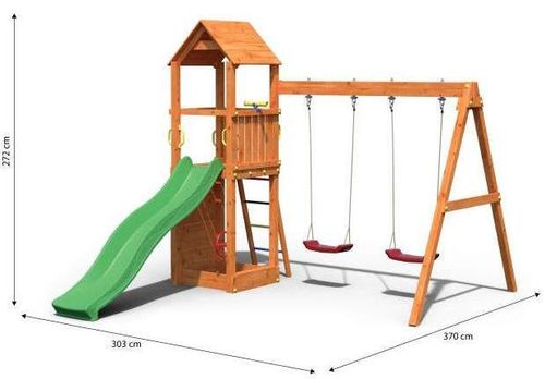 купить Детская площадка Fungoo FLAPPI teak painted в Кишинёве 