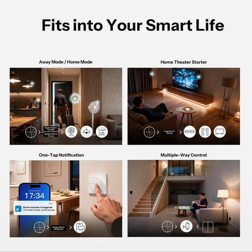 купить Выключатель электрический Sonoff Zigbee Smart Scene Button Orb 4-In-1 SNZB-01M в Кишинёве 