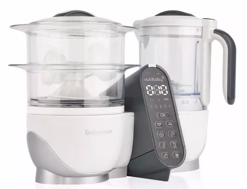 купить Кухонный комбайн Babymoov A001117 5 in 1 Nutribaby+ Loft White в Кишинёве 
