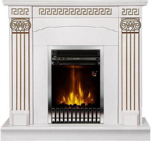 купить Камин электрический ArtFlame Calisto & Gala silver, 1020x1100x300mm, Alb в Кишинёве 