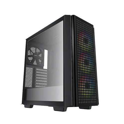 купить Корпус Case Middletower Deepcool CG540 ATX Black, no PSU, Side panel Tempered Glass,  2xUSB3.0,  Audio x 1/Mic x 1, Pre-Installed LED Fans: Front 3X120mm, Rear 1X140mm (carcasa/корпус) в Кишинёве 