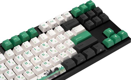 cumpără Tastatură gaming Varmilo VEM87 Panda R2 87Key, EC V2 Rose, EN/UKR, White Led, Green în Chișinău 