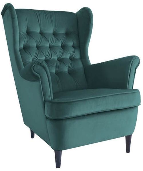 купить Кресло Signal Harry Velvet (Green/Wenge) в Кишинёве 