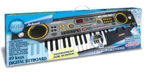 cumpără Jucărie muzicală Bontempi 154920 Цифровой синтезатор с 49 клавишами размера MIDI, чехлом и USB în Chișinău 
